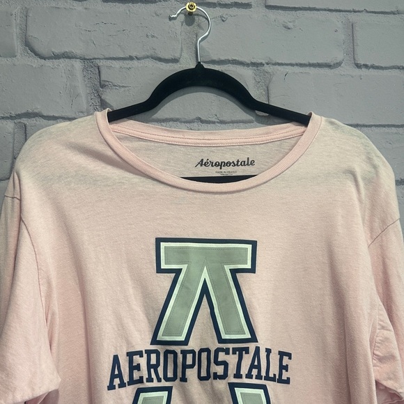 NWOT Aeropostale Light Pink Graphic Long Sleeve Tee size L - Picture 3 of 7